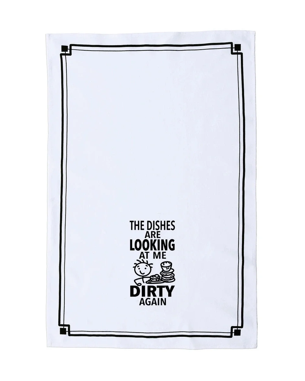 FD20 | Fabdaz The Dishes Are Looking at Me Dirty Again Funny Kitchen Towel|18x28